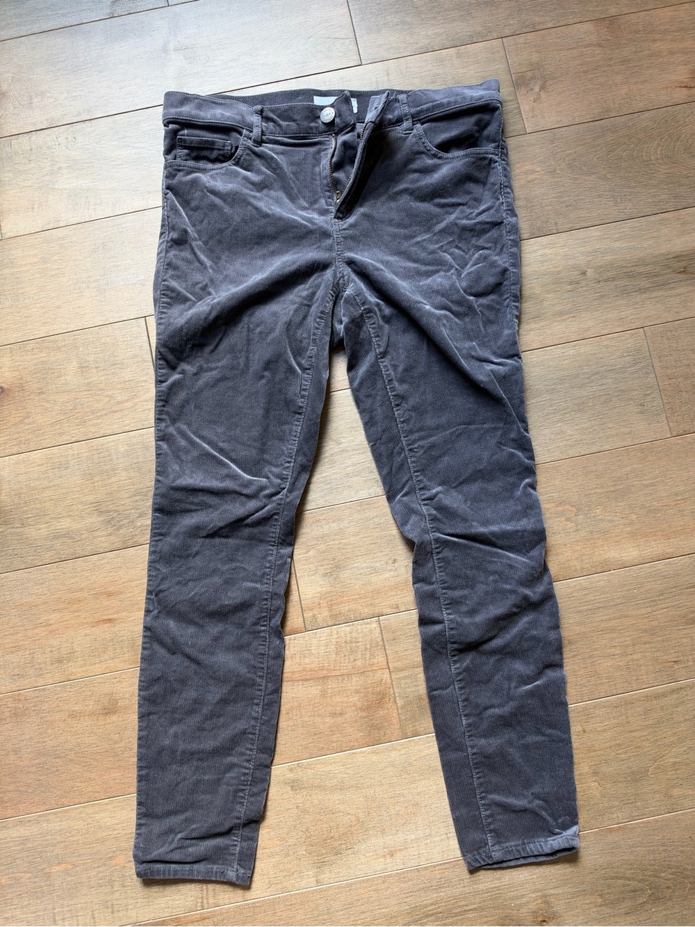 LOFT Women's Skinny Corduroy Jeans - Charcoal Gray